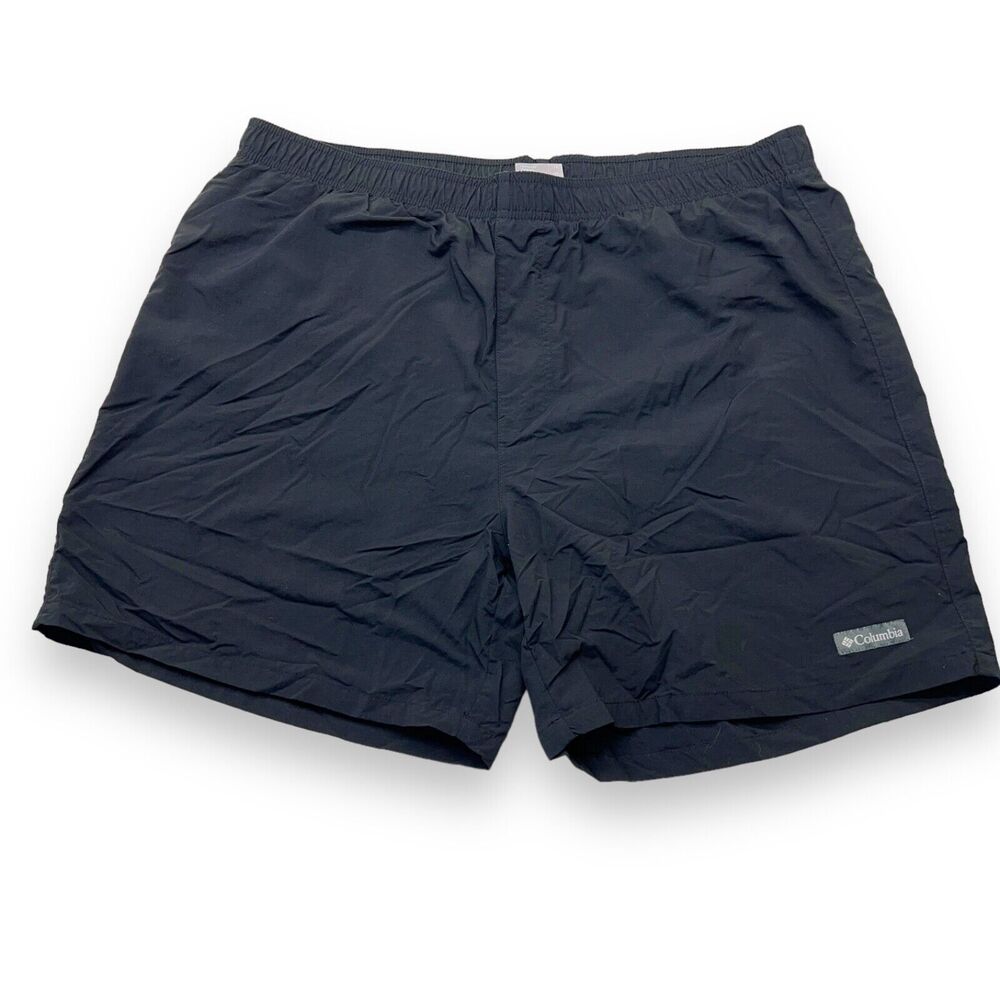 Columbia Men's XL Swim Trunks Black Lined
